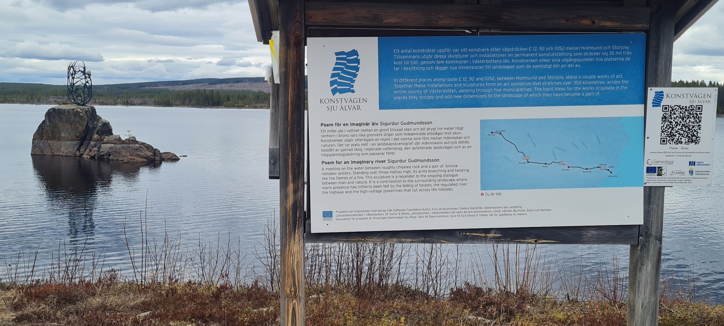 Konstverket 'Poem' (Konstvägen Sju Älvar)